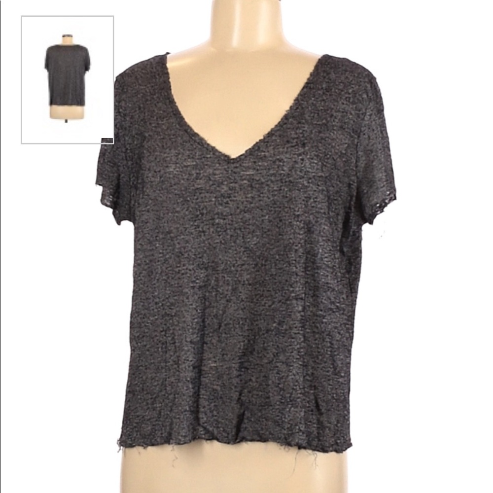 //URBAN OUTFITTERS// Project Social T Charcoal V Neck